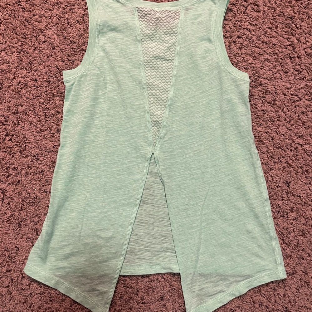 Girls green tank top
